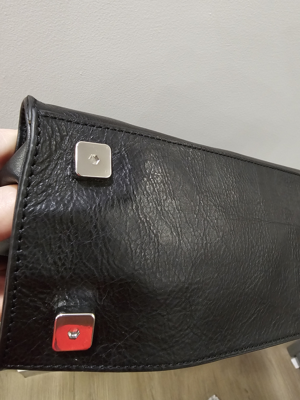 Jonathan Adler Black Full Leather Nixon Tote Bag With OG Dust Bag 9.5/10 - Picture 10 of 16